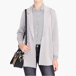 J. Crew Sparkly Sophie Open-Front Sweater Blazer